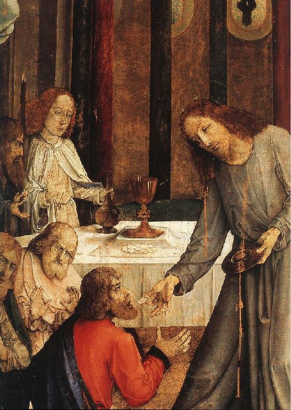 JOOS van Wassenhove The Institution of the Eucharist (detail) sg Sweden oil painting art